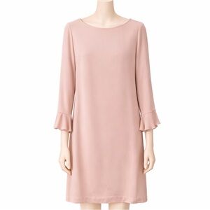 NWT Goat fashion (now Jane Atlier) Light “Cameo” Pink Long Sleeve Shift Dress